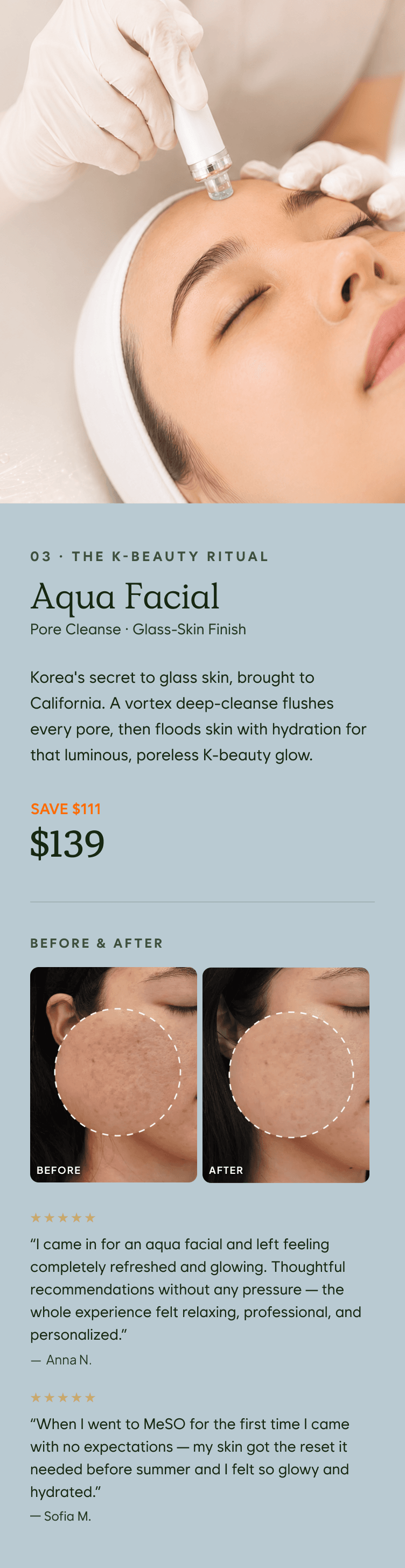 Pore Cleanse Aqua Facial